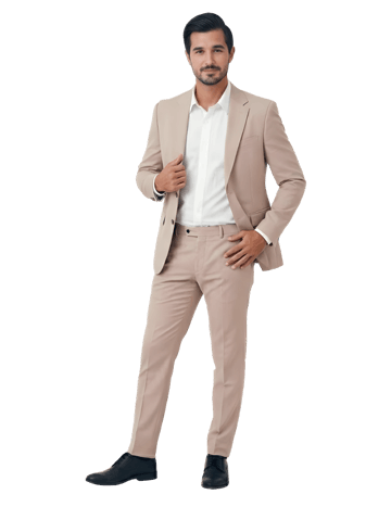 Beige Men’s Formal Suit